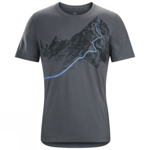 Men's Arc'teryx Afterglo HW Short Sleeve T Shirts Grey India | TL57-296