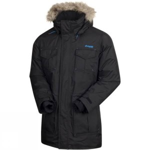 Men's Bergans Lava Down Parka Insulated Jackets Black India | ES21-535