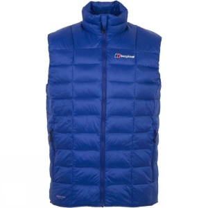 Men's Berghaus Scafell Hydrodown Fusion Vest Insulated Jackets Dark Blue India | KG81-800