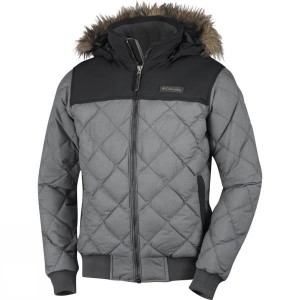 Men's Columbia Dechen Bomber Insulated Jackets Grey / Black India | AR48-568