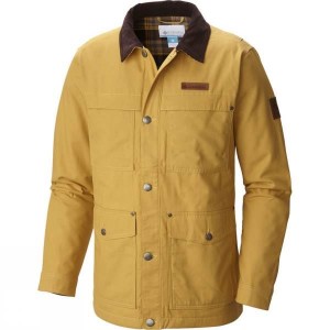 Men's Columbia Loma Vista Flannel Overshirt Insulated Jackets Yellow India | OI67-671