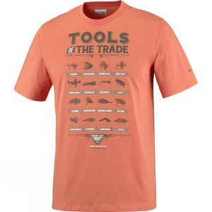 Men's Columbia PFG Tools Elements Short Sleeve T Shirts Orange India | LK10-625