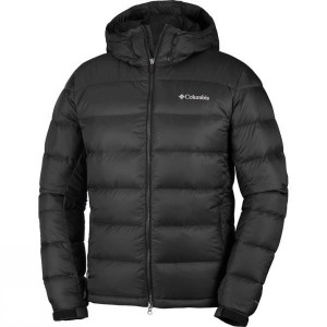 Men's Columbia Quantum Voyage Hooded Insulated Jackets Black India | JG50-344