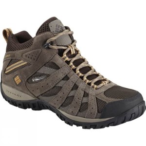 Men's Columbia Redmond Mid Waterproof Shoe Walking Boots Brown India | IW70-612