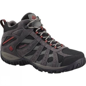 Men's Columbia Redmond Mid Waterproof Shoe Walking Boots Dark Grey India | SG95-918