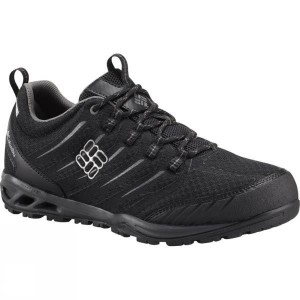 Men's Columbia Ventrailia Razor OutDry Hiking Approach Shoes Black / Grey India | AY71-246