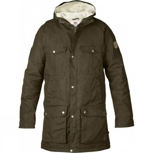 Men's Fjallraven Greenland Winter Parka Insulated Jackets Dark Olive India | RK38-077