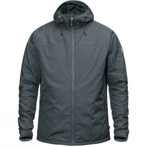 Men's Fjallraven High Coast Padded Insulated Jackets Dark Grey India | GG36-118