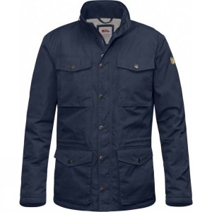 Men's Fjallraven Räven Winter Insulated Jackets Navy India | DA68-961