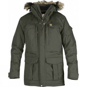 Men's Fjallraven Yupik Parka Insulated Jackets Olive India | BI23-748