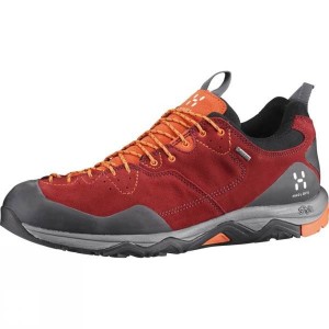 Men's Haglofs Rocker Leather GT Approach Shoes Red / Dark Grey India | XW73-179