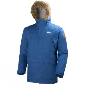 Men's Helly Hansen Coastline Parka Insulated Jackets Blue India | VH58-699