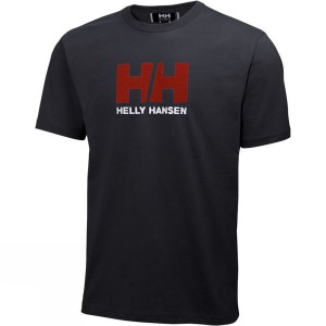 Men's Helly Hansen Logo T Shirts Dark Grey India | RF23-726