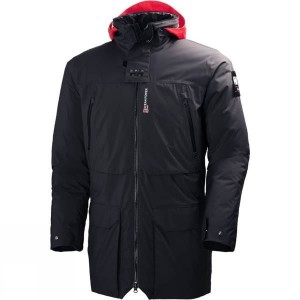 Men's Helly Hansen Shore Parka Insulated Jackets Black India | YL90-162