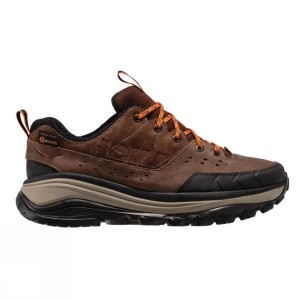 Men's Hoka One One Tor Summit WP Approach Shoes Brown / Orange India | GQ26-891