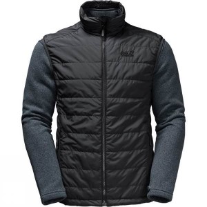 Men's Jack Wolfskin Caribou Glen Insulated Jackets Dark Grey / Black India | LT67-856