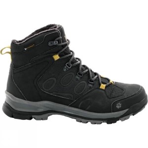 Men's Jack Wolfskin Cold Terrain Texapore Mid Walking Boots Black India | KL76-857