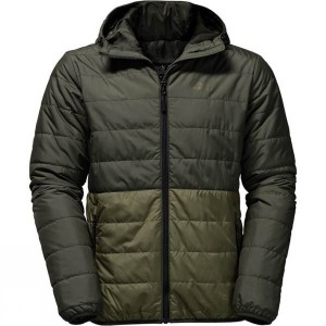 Men's Jack Wolfskin Cooper Bay Insulated Jackets Olive India | DA68-319