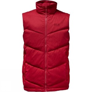 Men's Jack Wolfskin Lakota Vest Insulated Jackets Red India | LR74-871