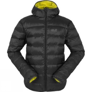 Men's Jack Wolfskin Nordfjord Down Insulated Jackets Black India | RL61-405