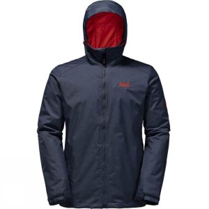 Men's Jack Wolfskin Northern Sky Insulated Jackets Dark Blue India | XH50-528