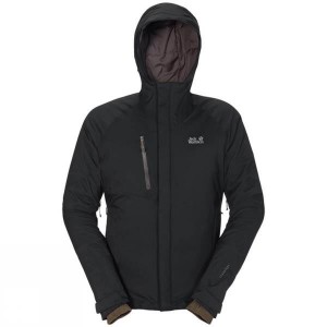 Men's Jack Wolfskin Troposphere Down Fibre O2+ Insulated Jackets Black India | CQ02-353