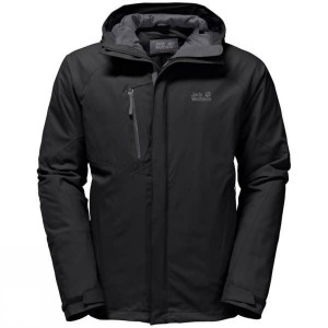 Men's Jack Wolfskin Troposphere Insulated Jackets Black India | BC44-415