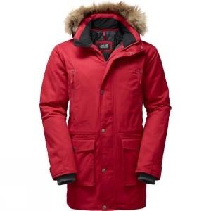 Men's Jack Wolfskin Volcanic Mountain Parka Insulated Jackets Red India | ZR70-435