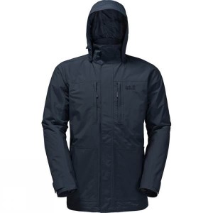 Men's Jack Wolfskin Westpoint Island Insulated Jackets Navy India | KL34-851