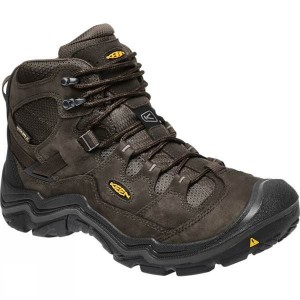 Men's Keen Durand Mid WP Walking Boots Brown / Black India | ZY00-608