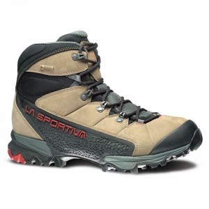 Men's La Sportiva Nucleo GTX Walking Boots Brown / Grey India | QQ79-949