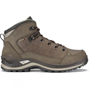 Men's Lowa Bormio GTX QC Walking Boots Brown / Beige India | FL08-456