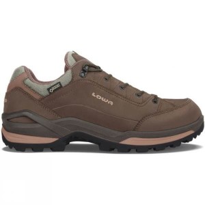 Men's Lowa Renegade GTX Lo Shoe Walking Boots Brown India | NO87-365