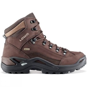 Men's Lowa Renegade GTX Mid Walking Boots Brown India | QJ14-376