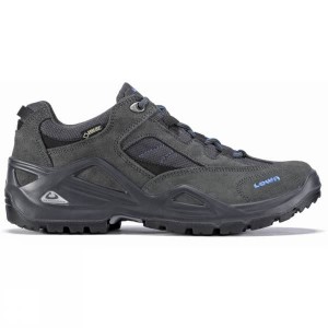 Men's Lowa Sirkos GTX Approach Shoes Dark Grey India | UV16-981