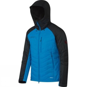 Men's Mammut Rime Pro IS Hooded Insulated Jackets Black / Blue India | EF85-309