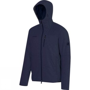 Men's Mammut Runbold IN Hooded Insulated Jackets Navy India | IO78-623