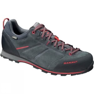 Men's Mammut Wall Guide Low GTX Approach Shoes Grey / Red India | MH28-368