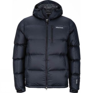 Men's Marmot Guides Down Hoody Insulated Jackets Black India | ZF49-710