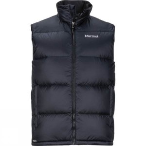 Men's Marmot Guides Down Vest Insulated Jackets Black India | PF57-728