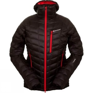 Men's Montane Hi-Q Luxe Insulated Jackets Black / Red India | IA12-738