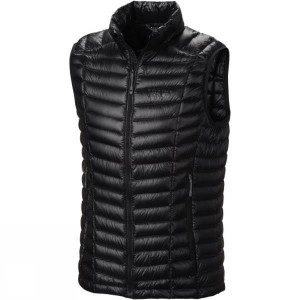 Men's Mountain Hardwear Ghost Whisperer Down Vest Insulated Jackets Black India | RH48-297