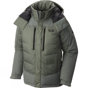 Men's Mountain Hardwear Glacier Guide Down Parka Insulated Jackets Olive India | VN97-799