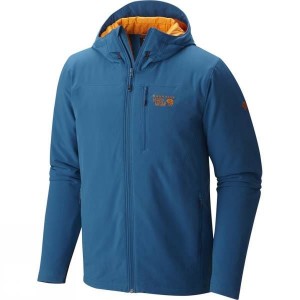 Men's Mountain Hardwear Super Conductor Hooded Insulated Jackets Blue India | DM89-474