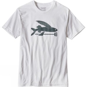 Men's Patagonia Flying Fish T Shirts White India | FL39-415