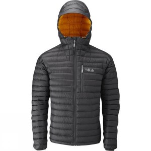 Men's Rab Microlight Alpine Insulated Jackets Black India | ZK79-033