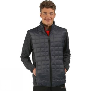 Men's Regatta Chilton Hybrid Insulated Jackets Black India | JG71-175