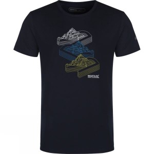 Men's Regatta Fingal Fleece T Shirts Navy India | ZX13-236