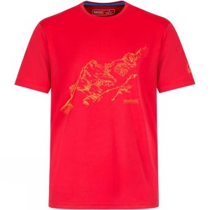 Men's Regatta Fingal II T Shirts Red India | ES03-464