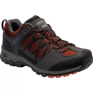 Men's Regatta Samaris Low Approach Shoes Orange / Dark Grey India | OD18-215